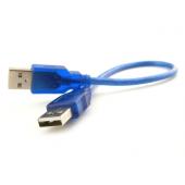 【线】0.3米USB公对公加粗屏蔽数据线