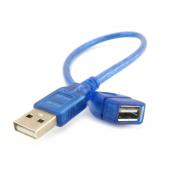 【线】0.3米USB公对母数据延长线