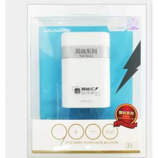 海陆通金立龙Y303风尚系列移动电源足（9000mAh）