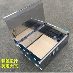 601超大号不锈钢防水箱带锁400*280*120MM 监F
